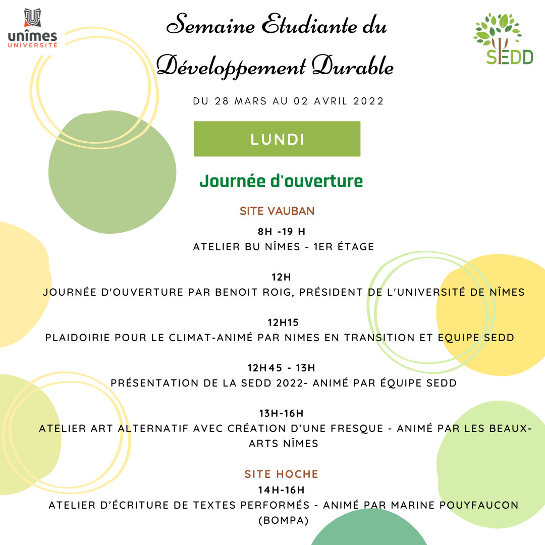 la semaine du développement durable 2022