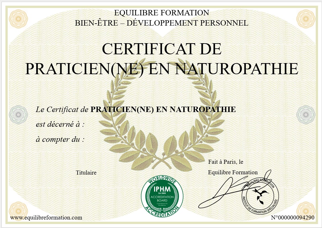 naturopathe formation
